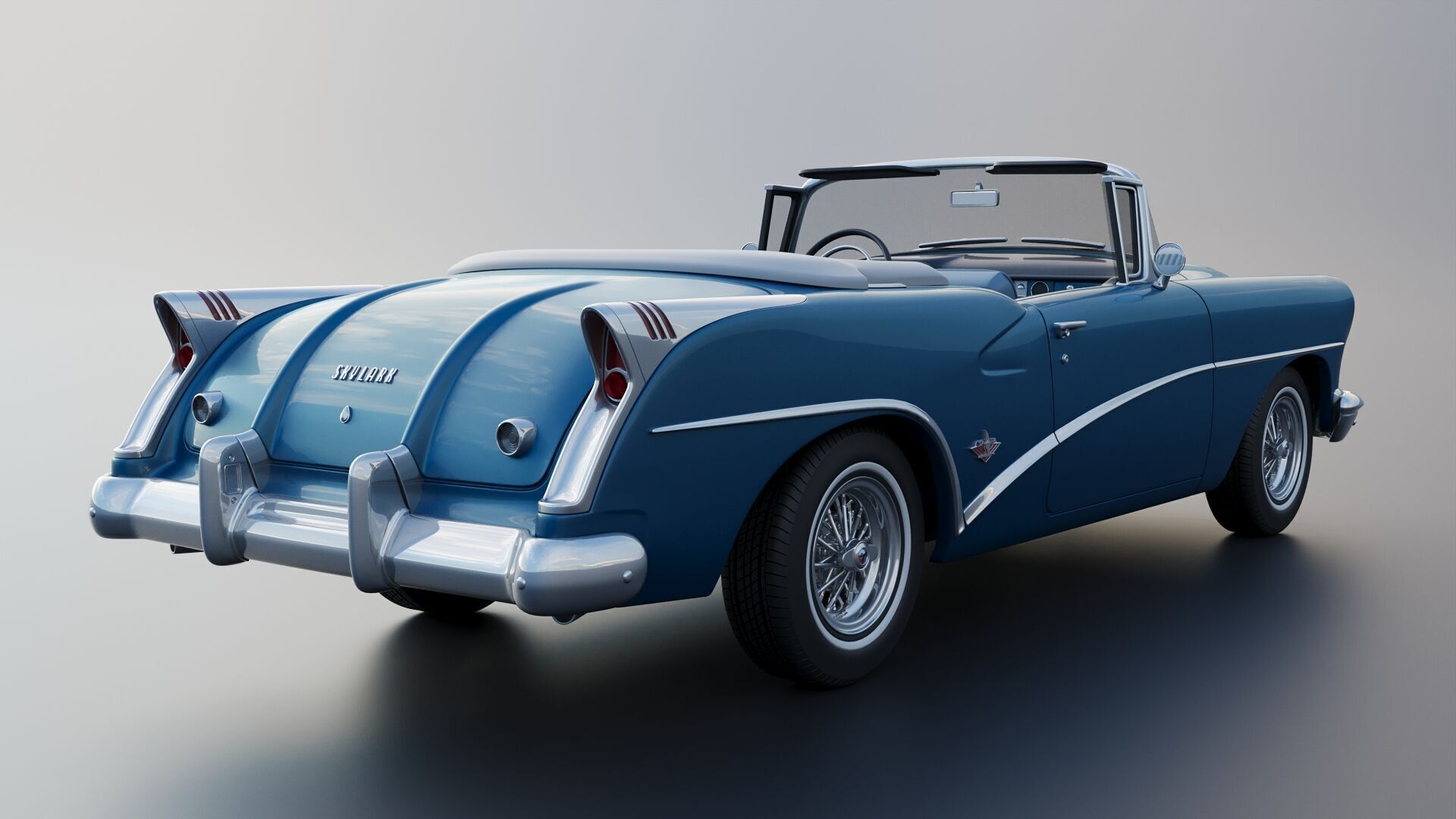Buick Skylark 1954 3D print model_10