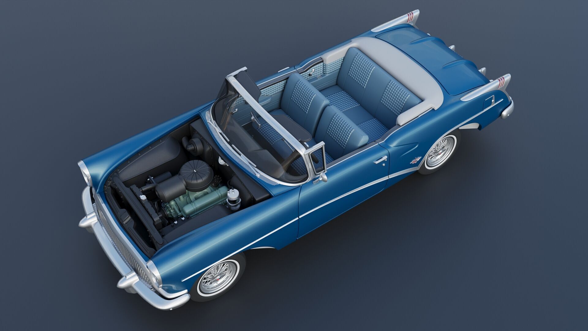 Buick Skylark 1954 3D print model_18
