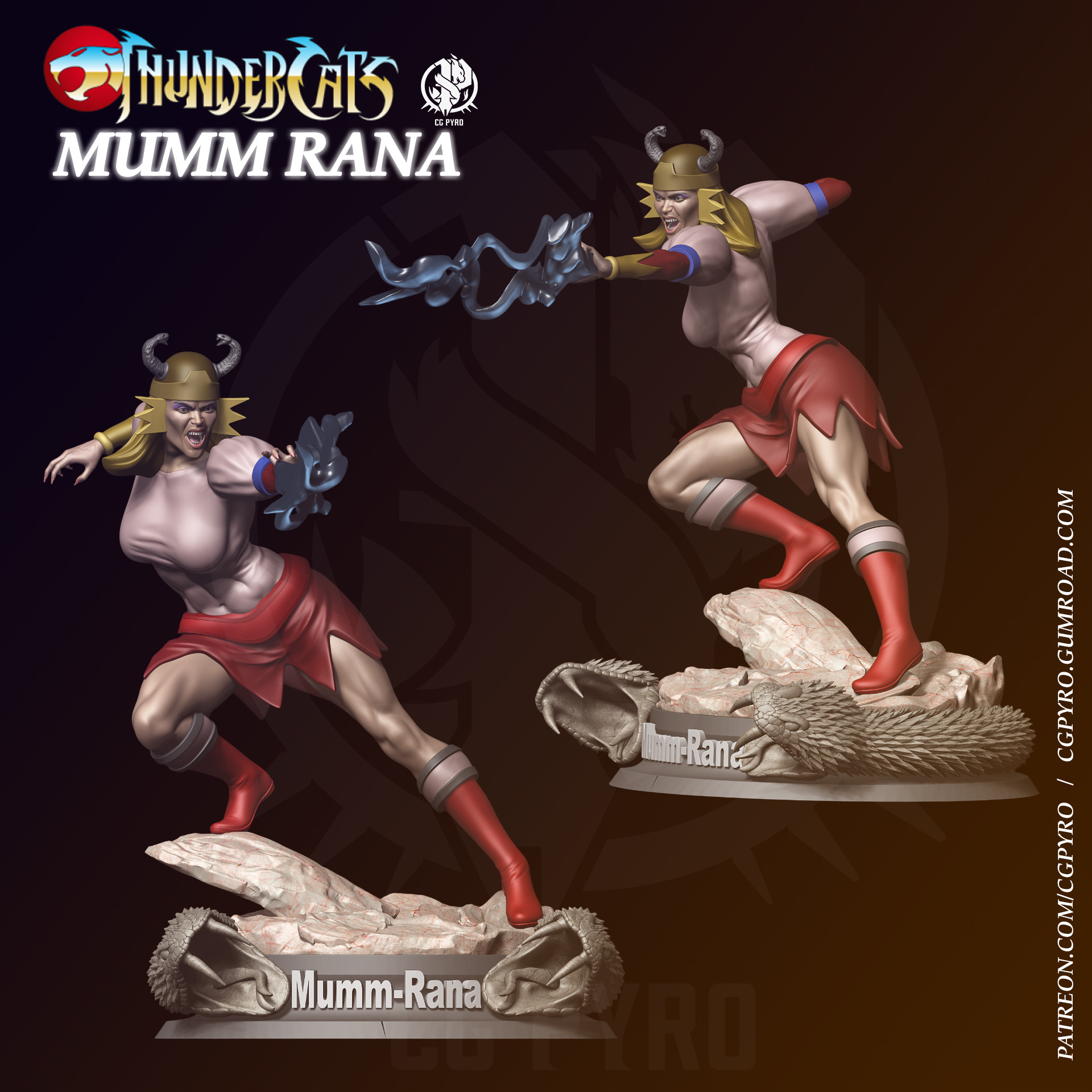 Mumm Rana Thundercats STL files 3D printing 3D print model_5