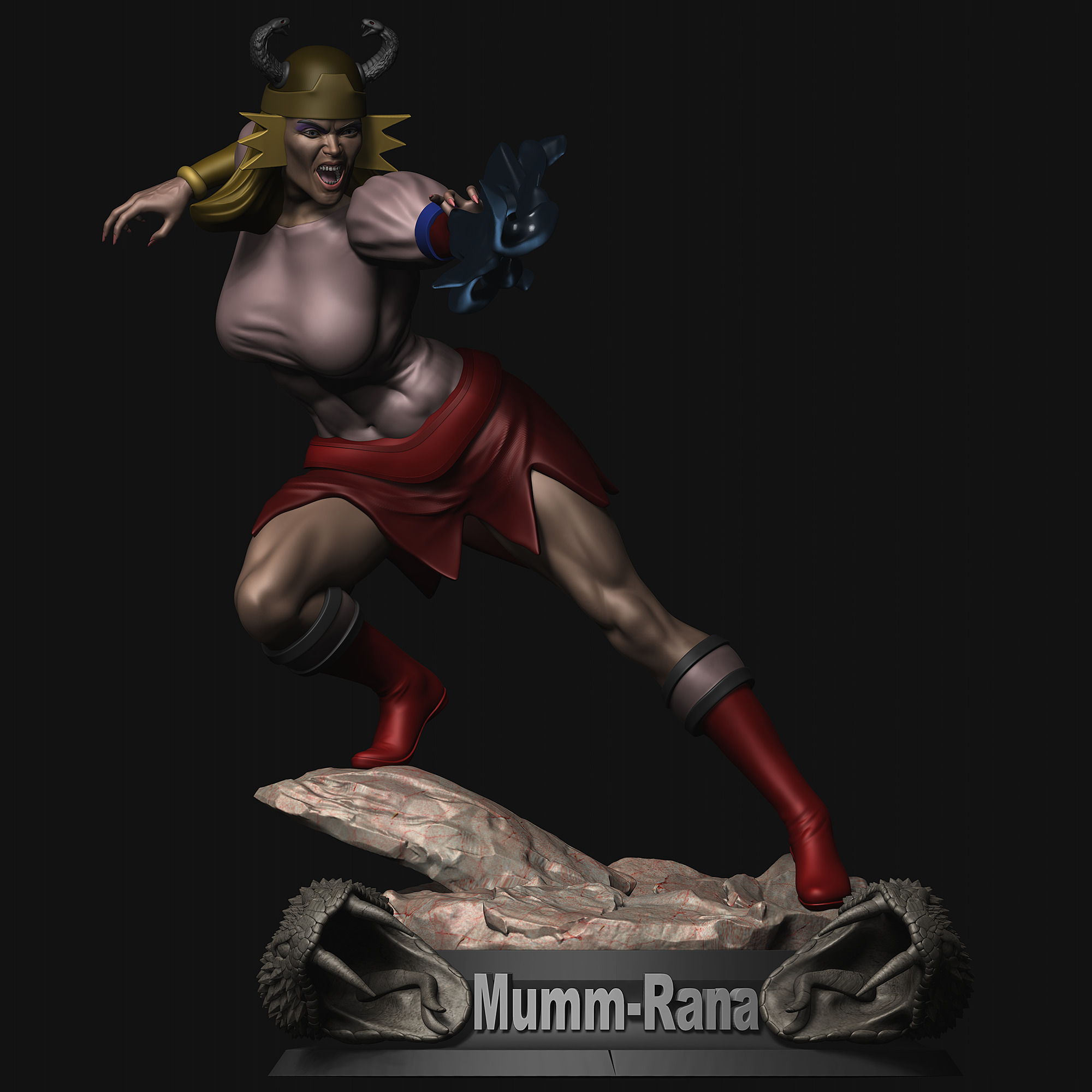 Mumm Rana Thundercats STL files 3D printing collectibles 3D print model_1