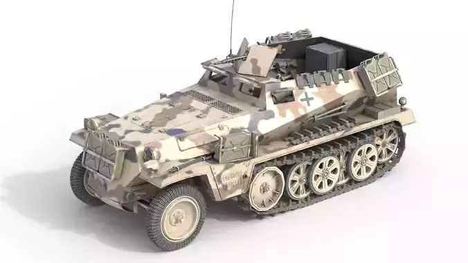 Sd Kfz 250 Half Track Armored Personnel Carrier