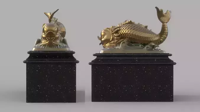 Ao Fish sculpture 3D model