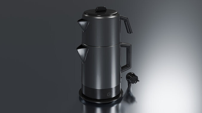 Tea Machine Low-poly 3D model