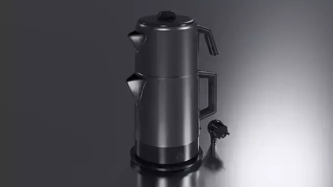 Tea Machine Low-poly 3D model