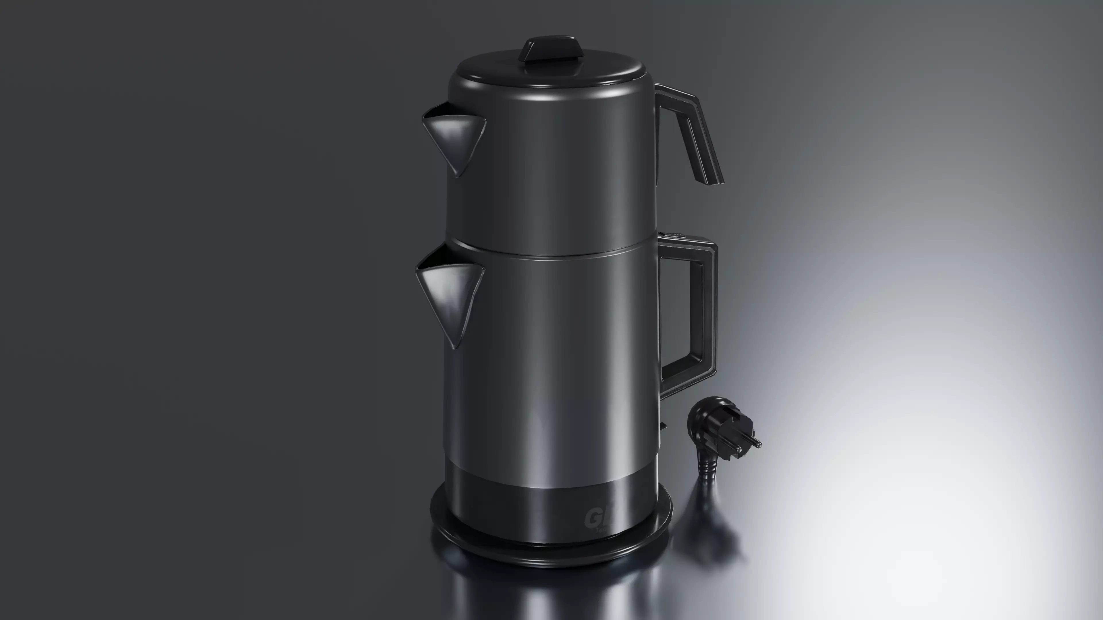 Tea Machine Low-poly 3D model