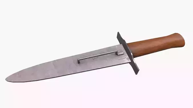 WW1 M1916 Avenger French Fighting Knife Low-poly PBR