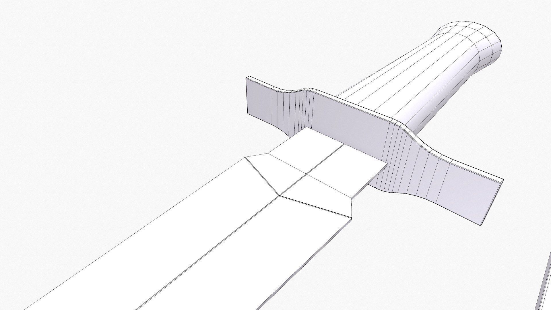 WW1 M1916 Avenger French Fighting Knife Low-poly PBR Low-poly 3D model_19