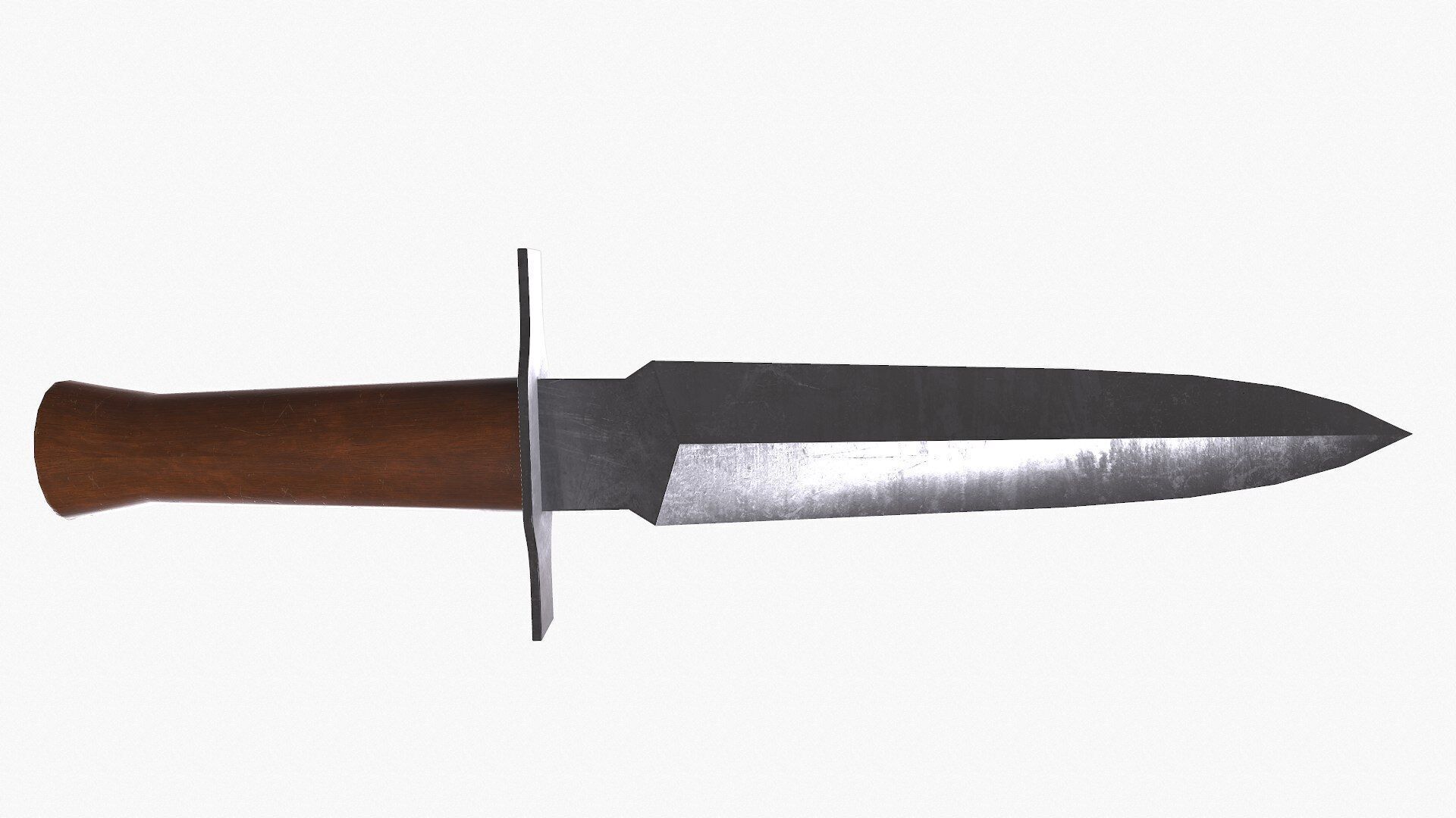 WW1 M1916 Avenger French Fighting Knife Low-poly PBR Low-poly 3D model_12