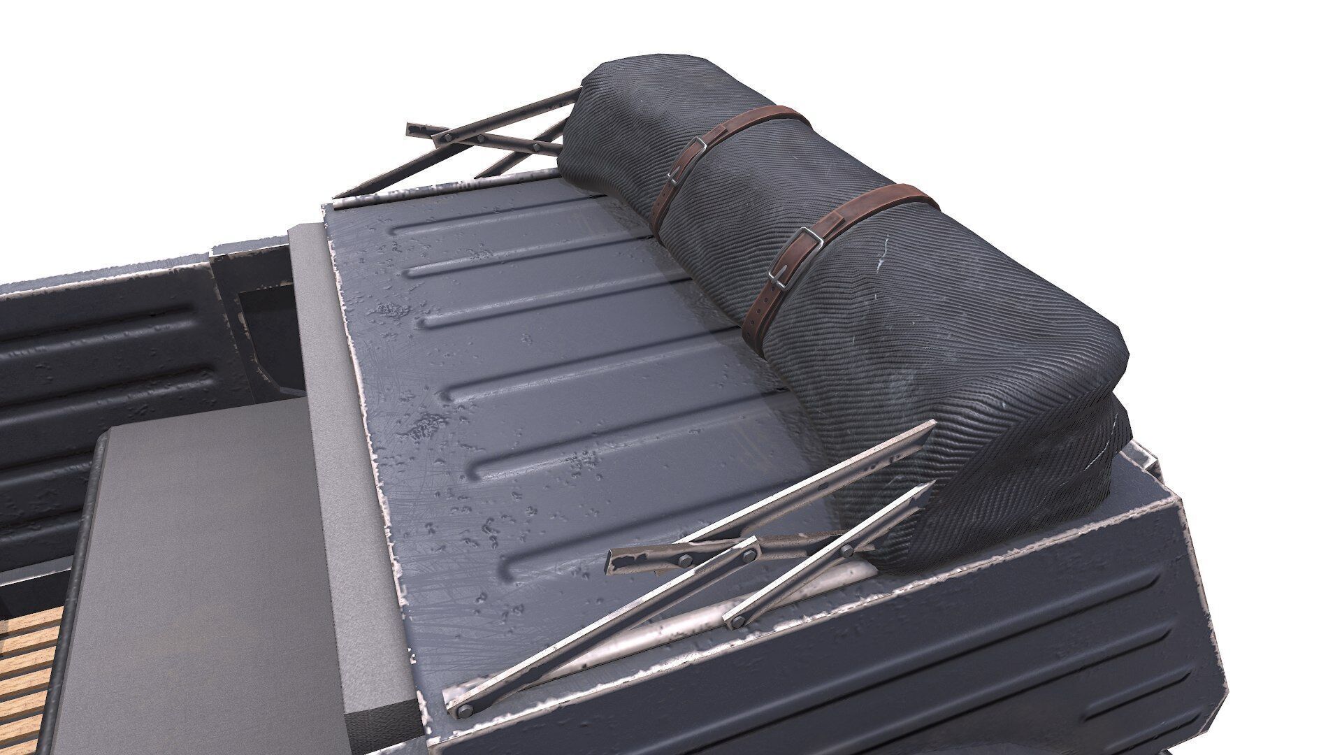 Type 82 Kubelwagen Low-poly Military Light Utility Vehicle PBR Low-poly 3D model_17