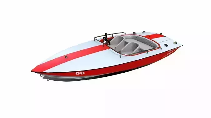 Speedboat Low-poly PBR