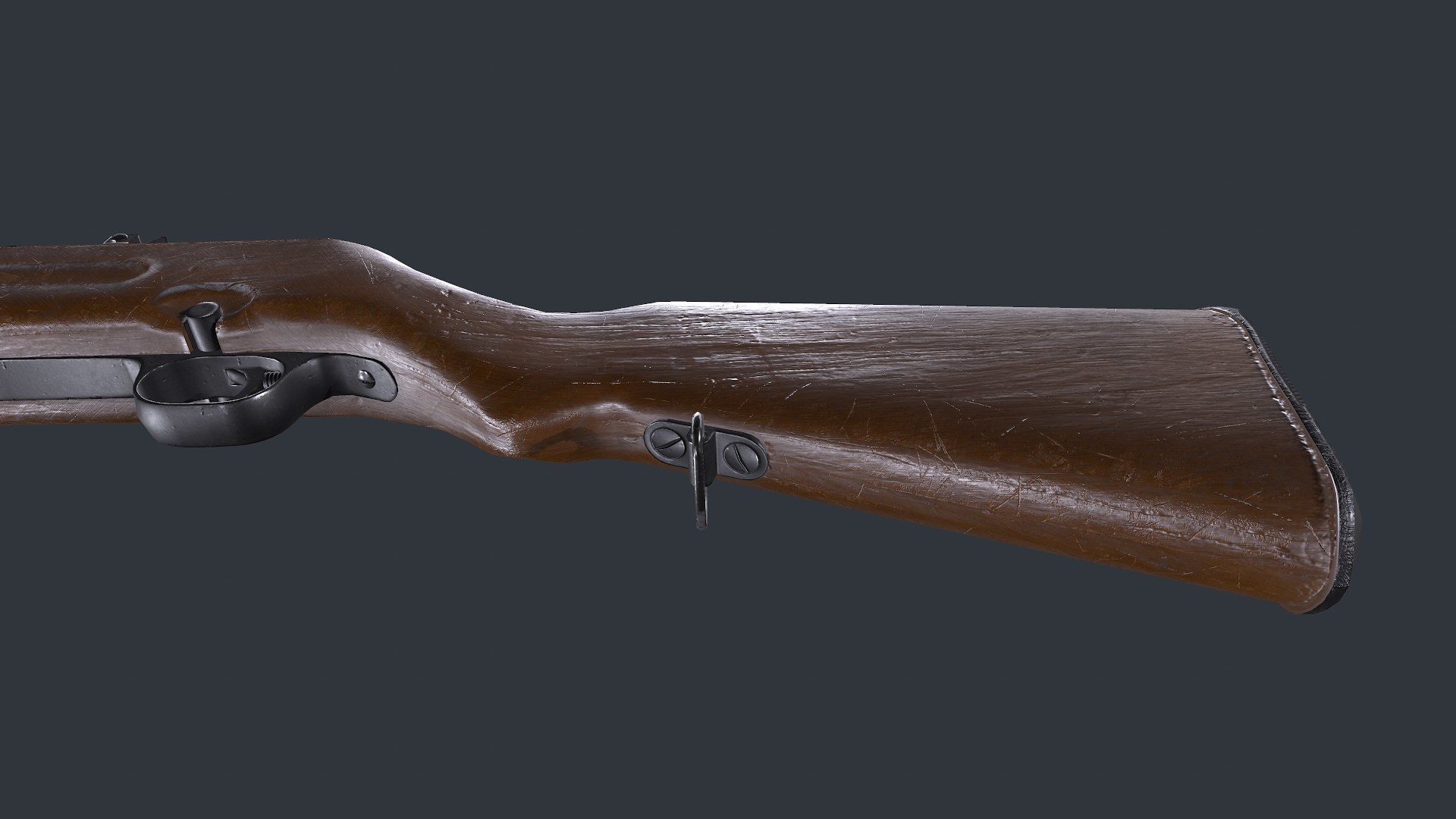 MP 28 Submachine Gun Low-poly PBR Low-poly 3D model_21