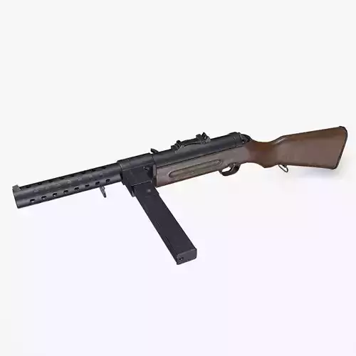 MP 28 Submachine Gun Low-poly PBR Low-poly 3D model MP 28 Submachine Gun Low-poly PBR Low-poly 3D model
