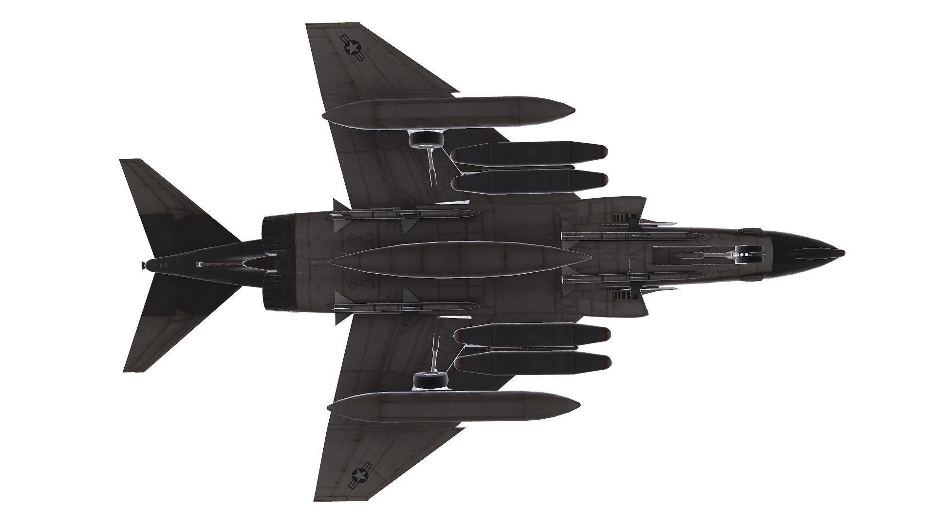 McDonnell Douglas F-4 Phantom II Low-poly PBR Low-poly 3D model_29