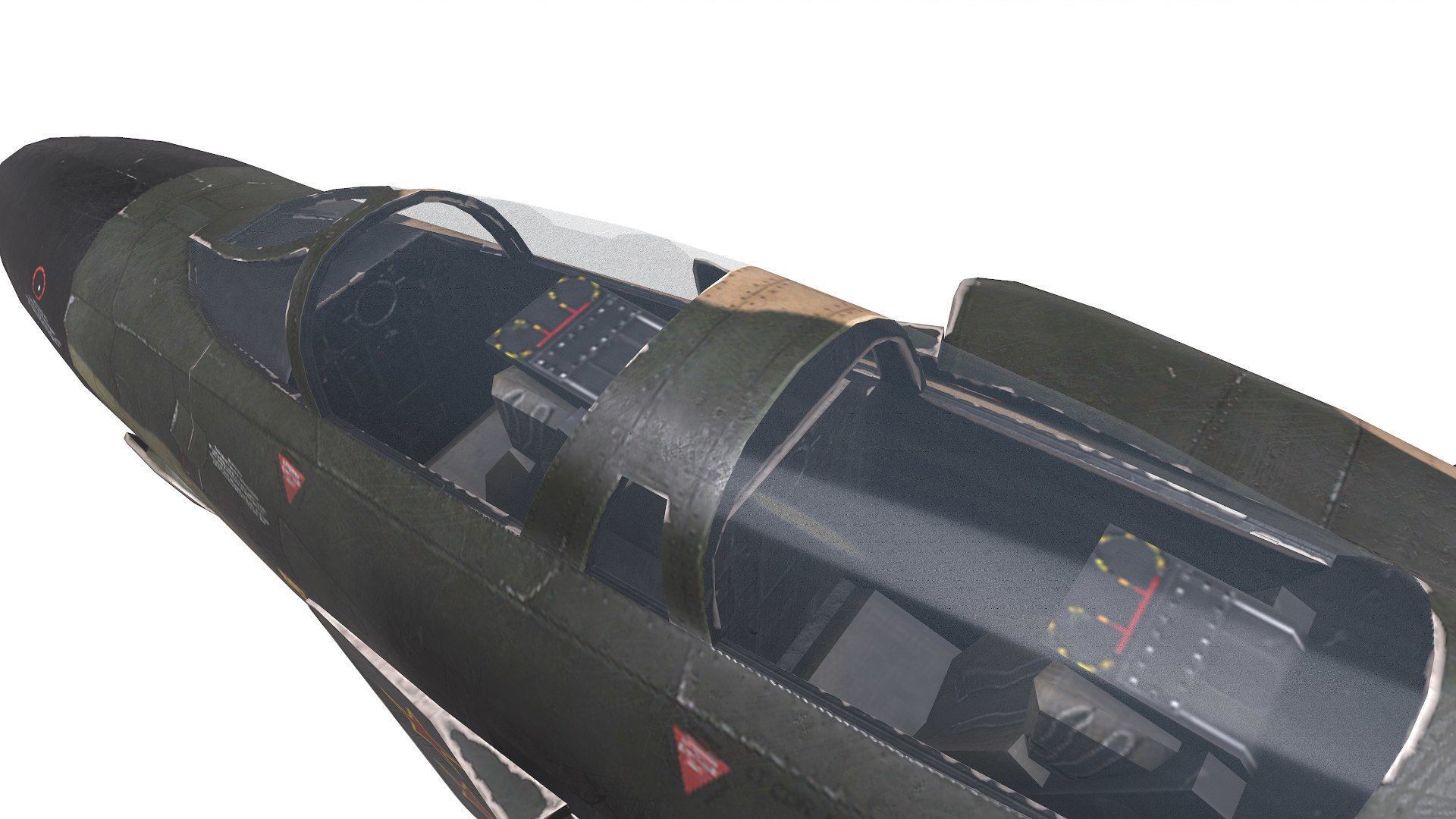 McDonnell Douglas F-4 Phantom II Low-poly PBR Low-poly 3D model_26