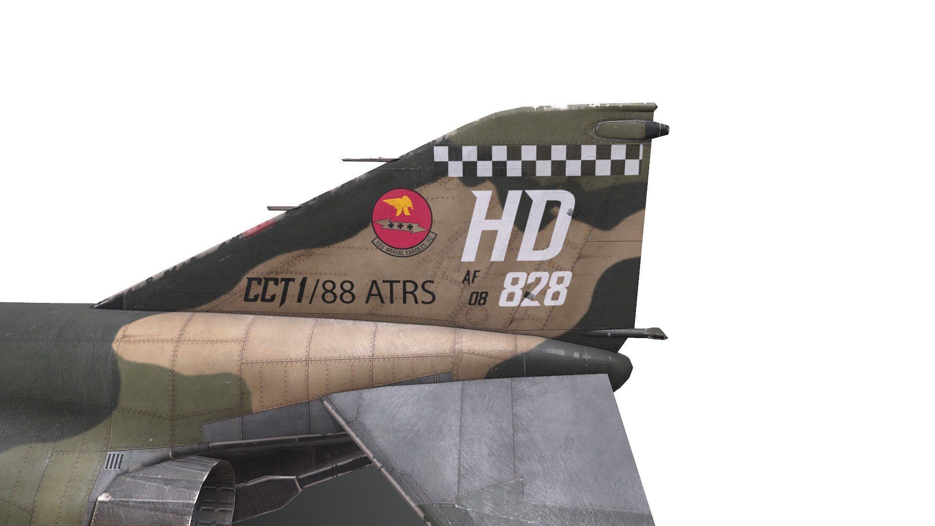 McDonnell Douglas F-4 Phantom II Low-poly PBR Low-poly 3D model_27