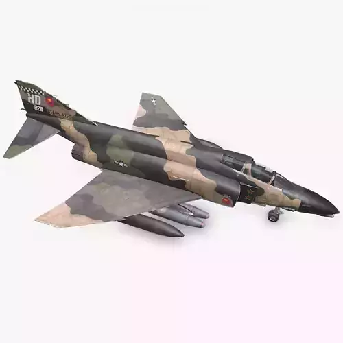 McDonnell Douglas F-4 Phantom II Low-poly PBR