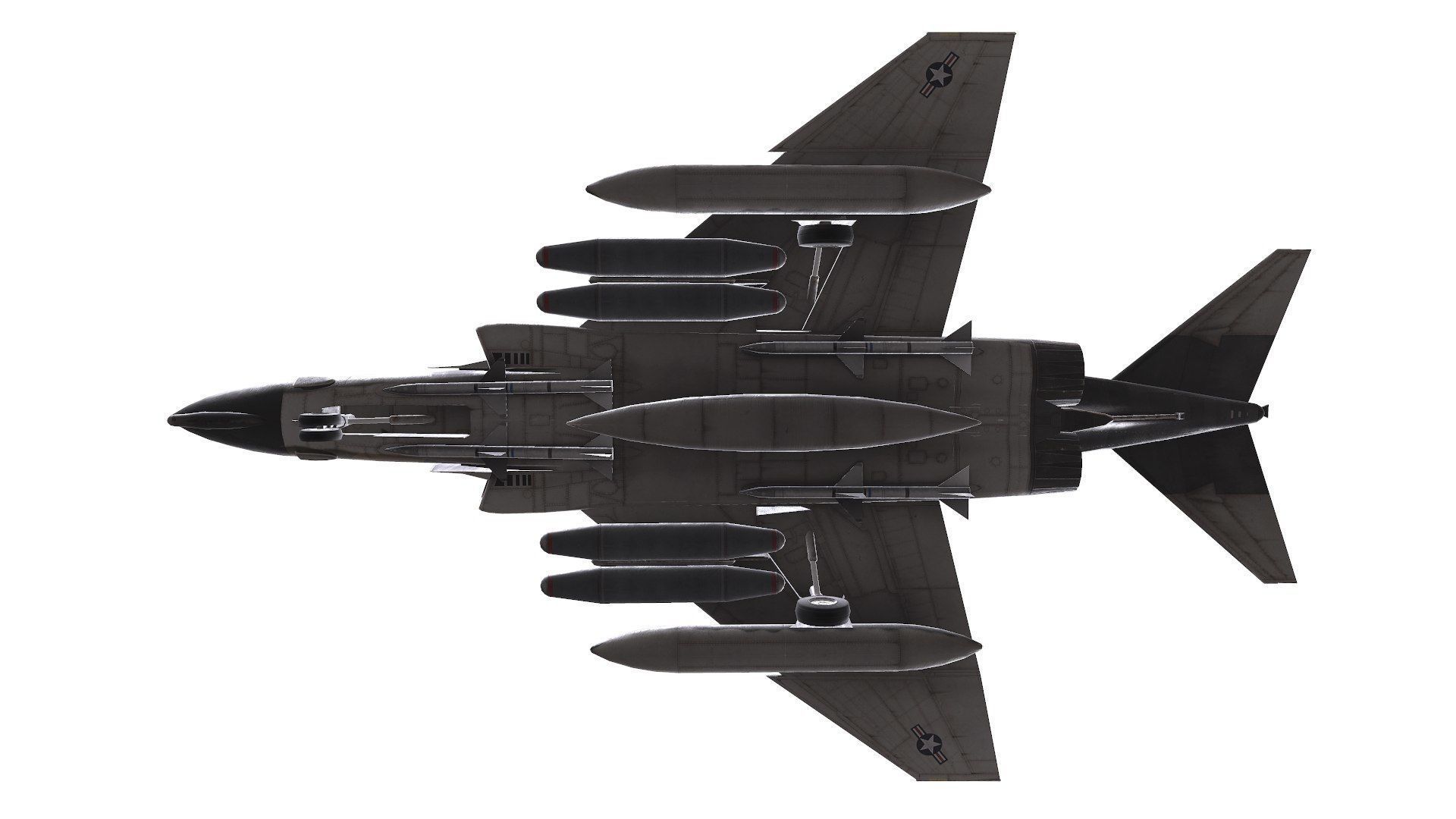 McDonnell Douglas F-4 Phantom II Low-poly PBR Low-poly 3D model_23