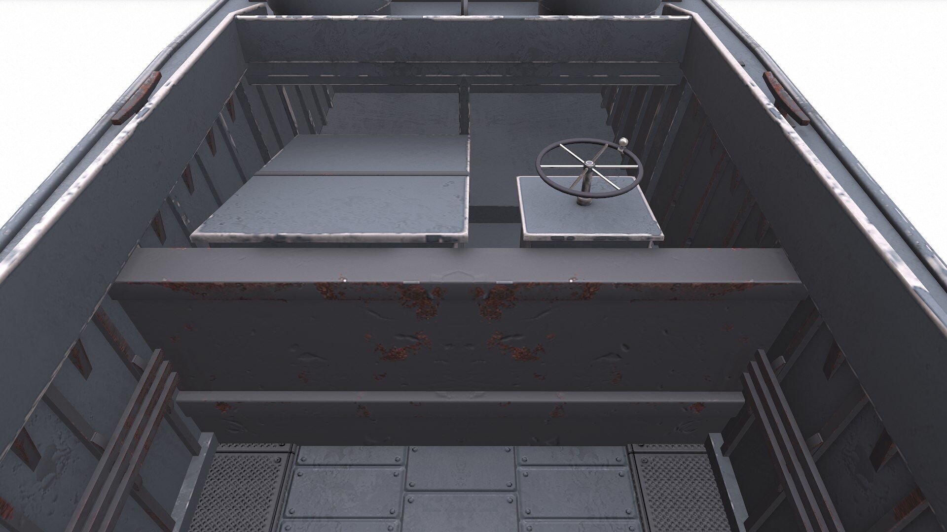 Landing Craft Mechanized LCM Low-poly PBR Low-poly 3D model_22