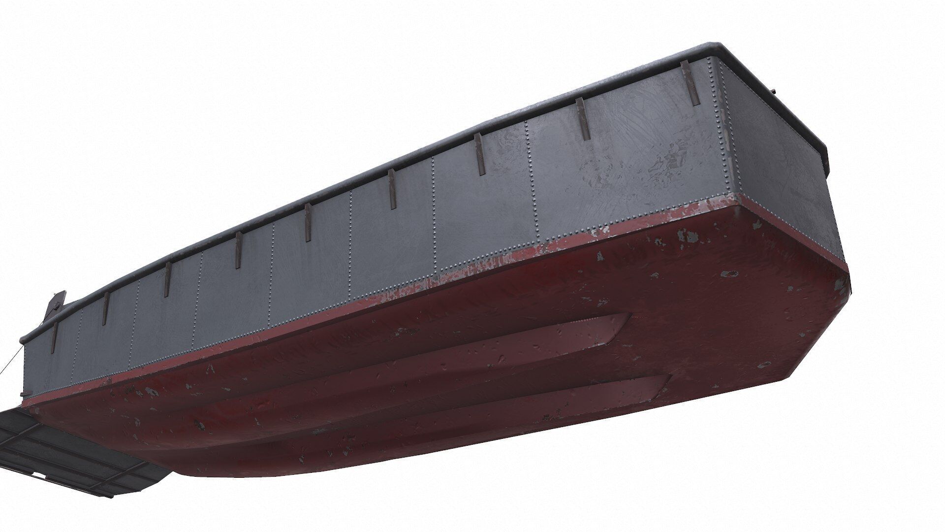 Landing Craft Mechanized LCM Low-poly PBR Low-poly 3D model_26
