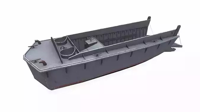 Landing Craft Mechanized LCM Low-poly PBR