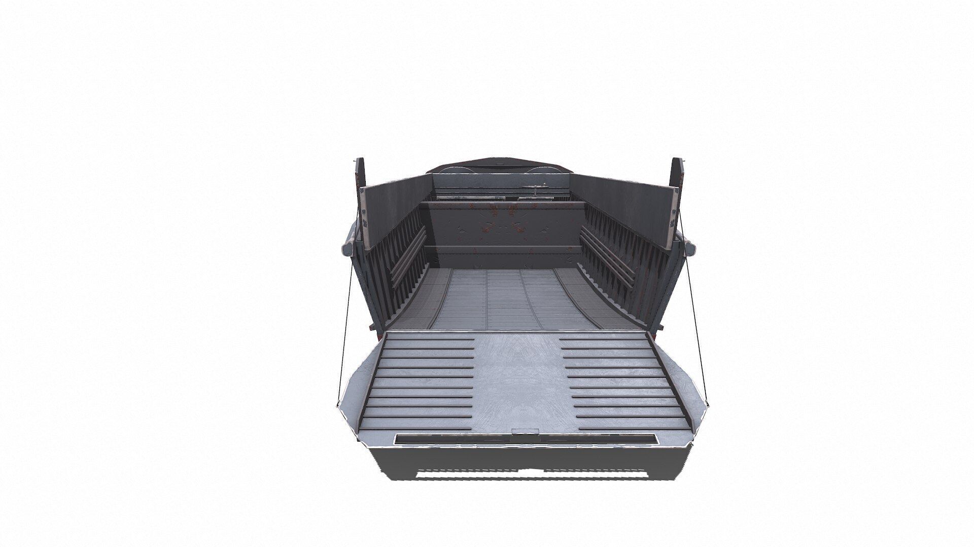 Landing Craft Mechanized LCM Low-poly PBR Low-poly 3D model_7