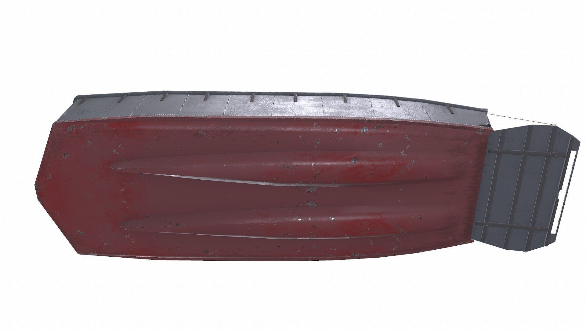 Landing Craft Mechanized LCM Low-poly PBR Low-poly 3D model_19