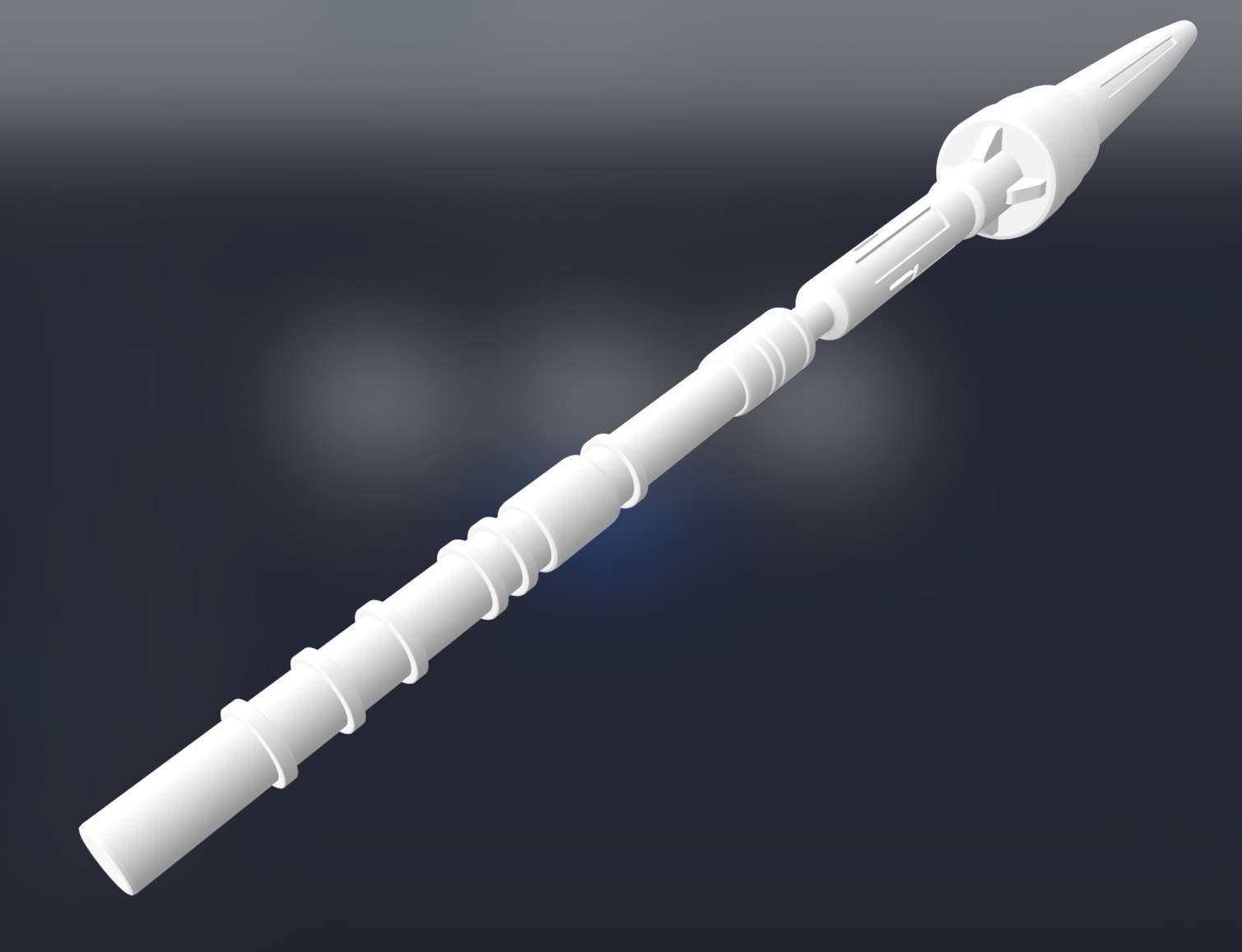 HK-87 Spear for 6 inch Figure STL files 3D print model_2