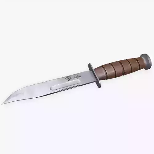 Hunting Knife Low-poly PBR Low-poly 3D model