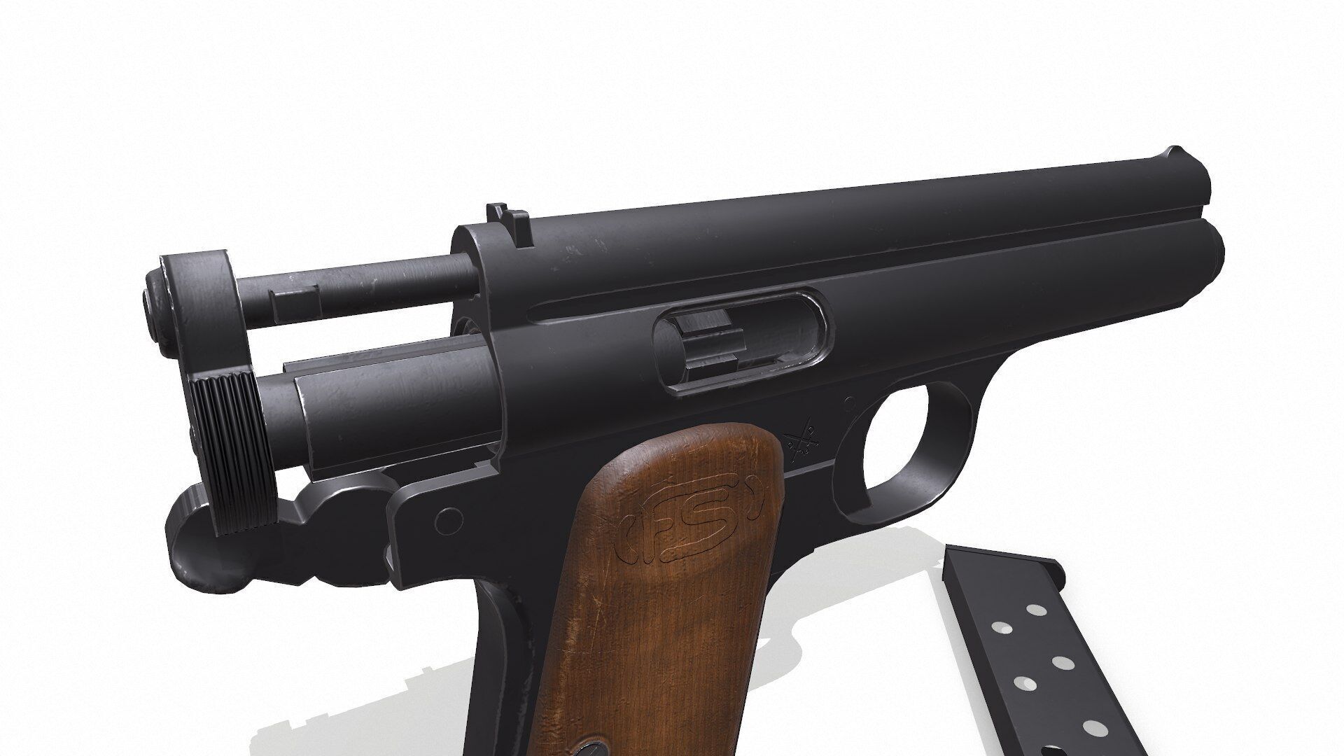 Frommer Stop 1912 Low-poly PBR Low-poly 3D model_7