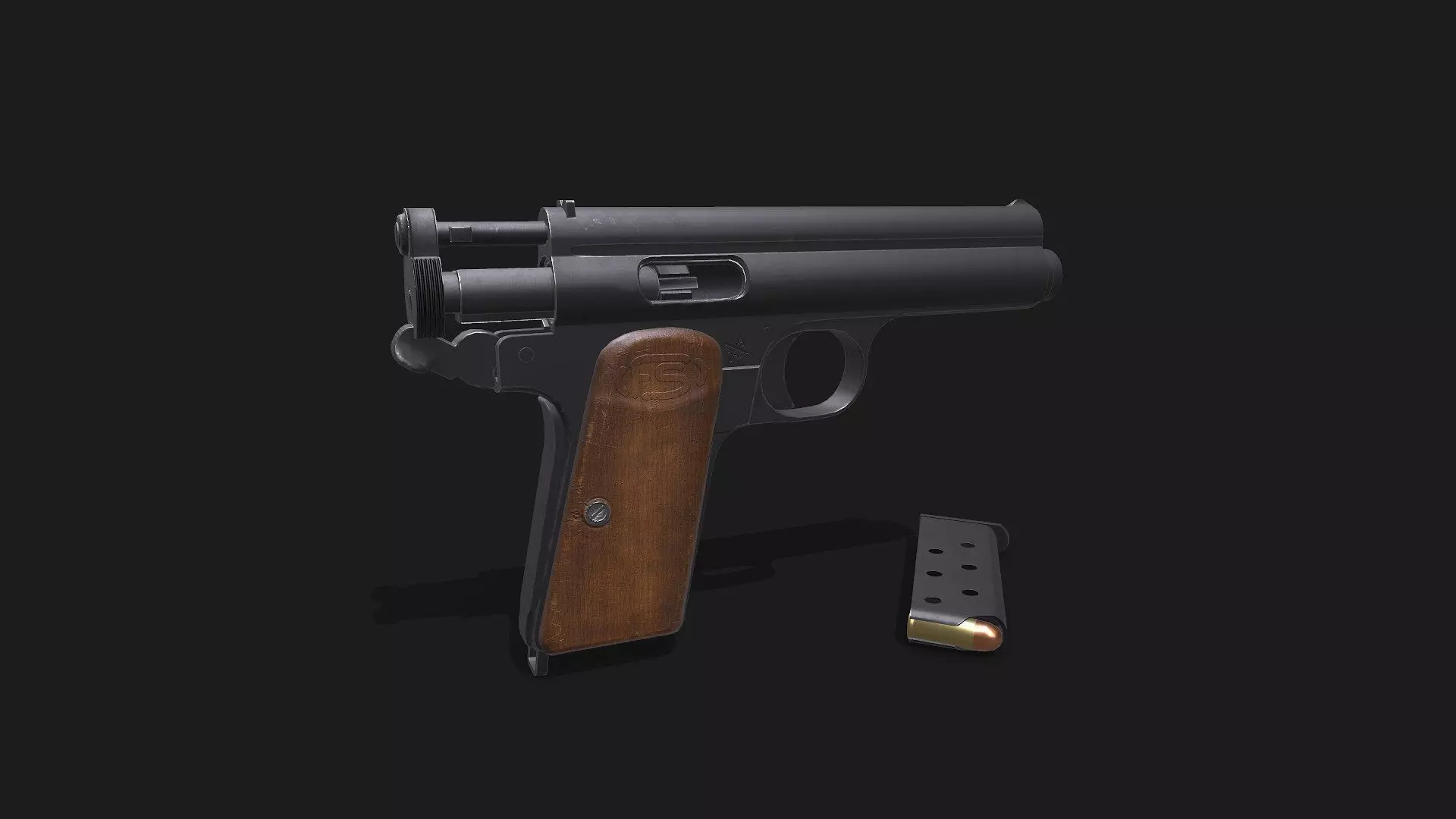 Frommer Stop 1912 Low-poly PBR Low-poly 3D model_0