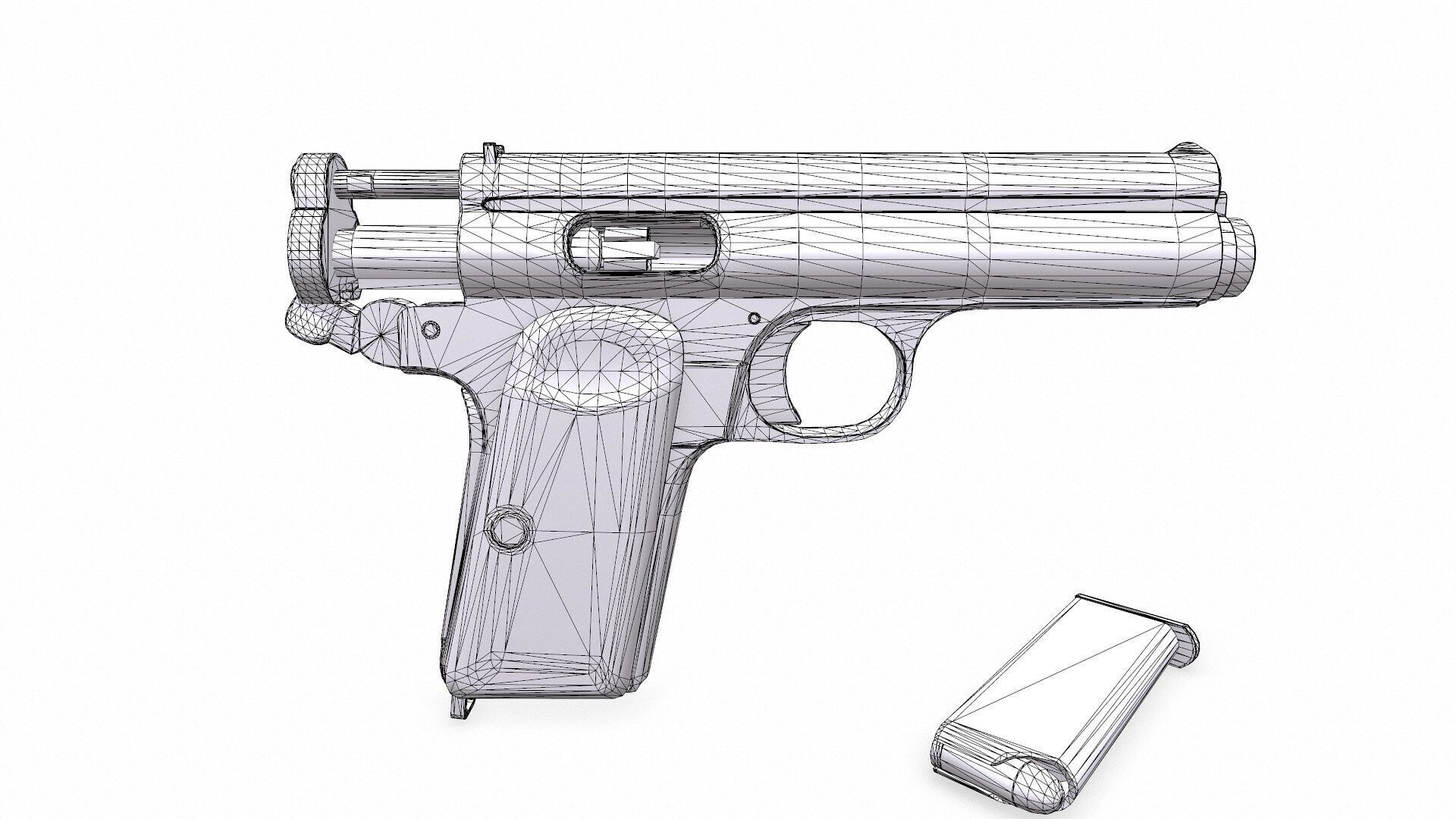 Frommer Stop 1912 Low-poly PBR Low-poly 3D model_18