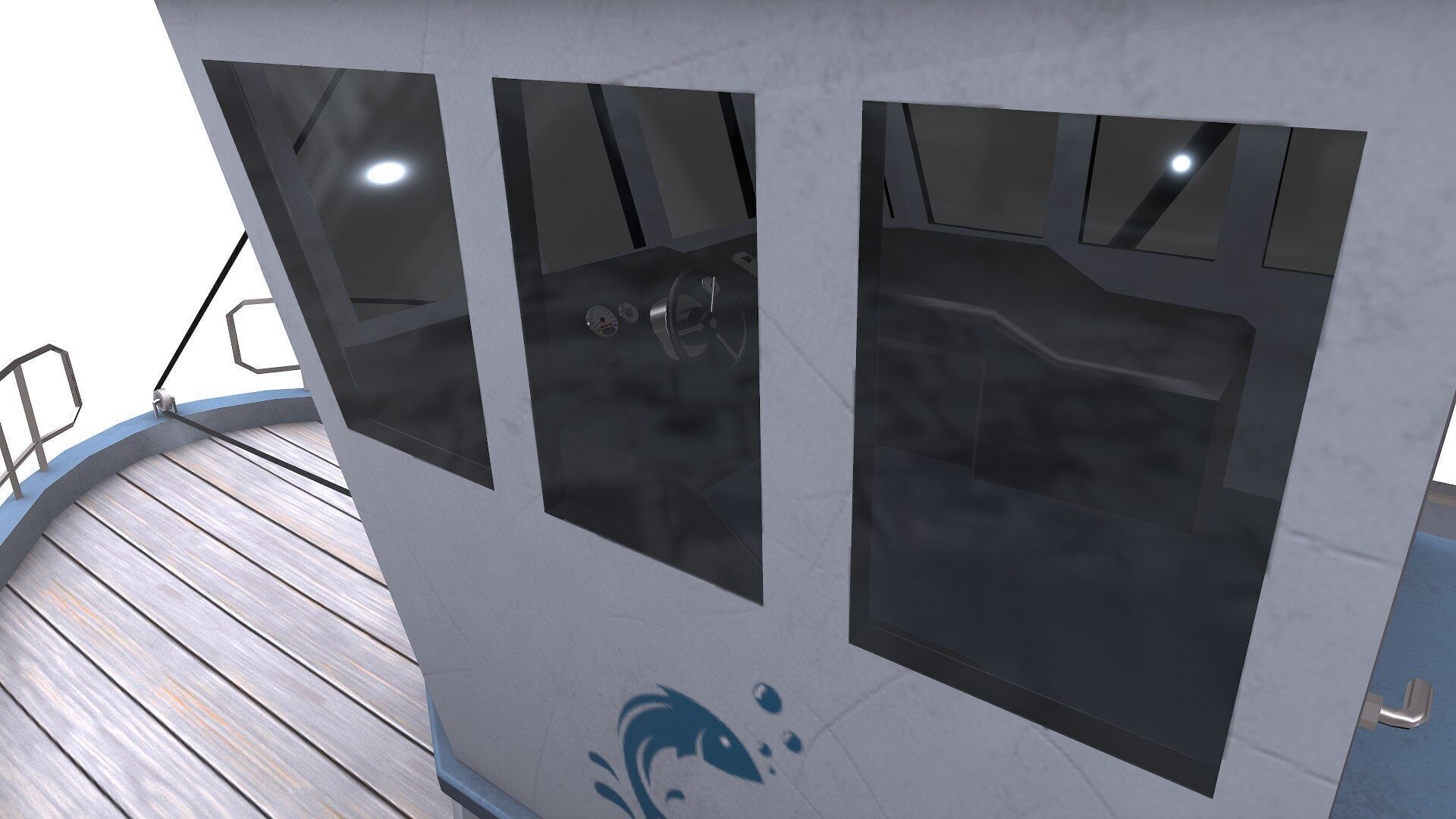 Fishing Boat Low-poly PBR Low-poly 3D model_3