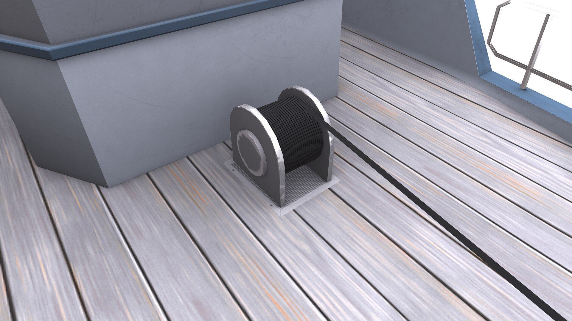 Fishing Boat Low-poly PBR Low-poly 3D model_20