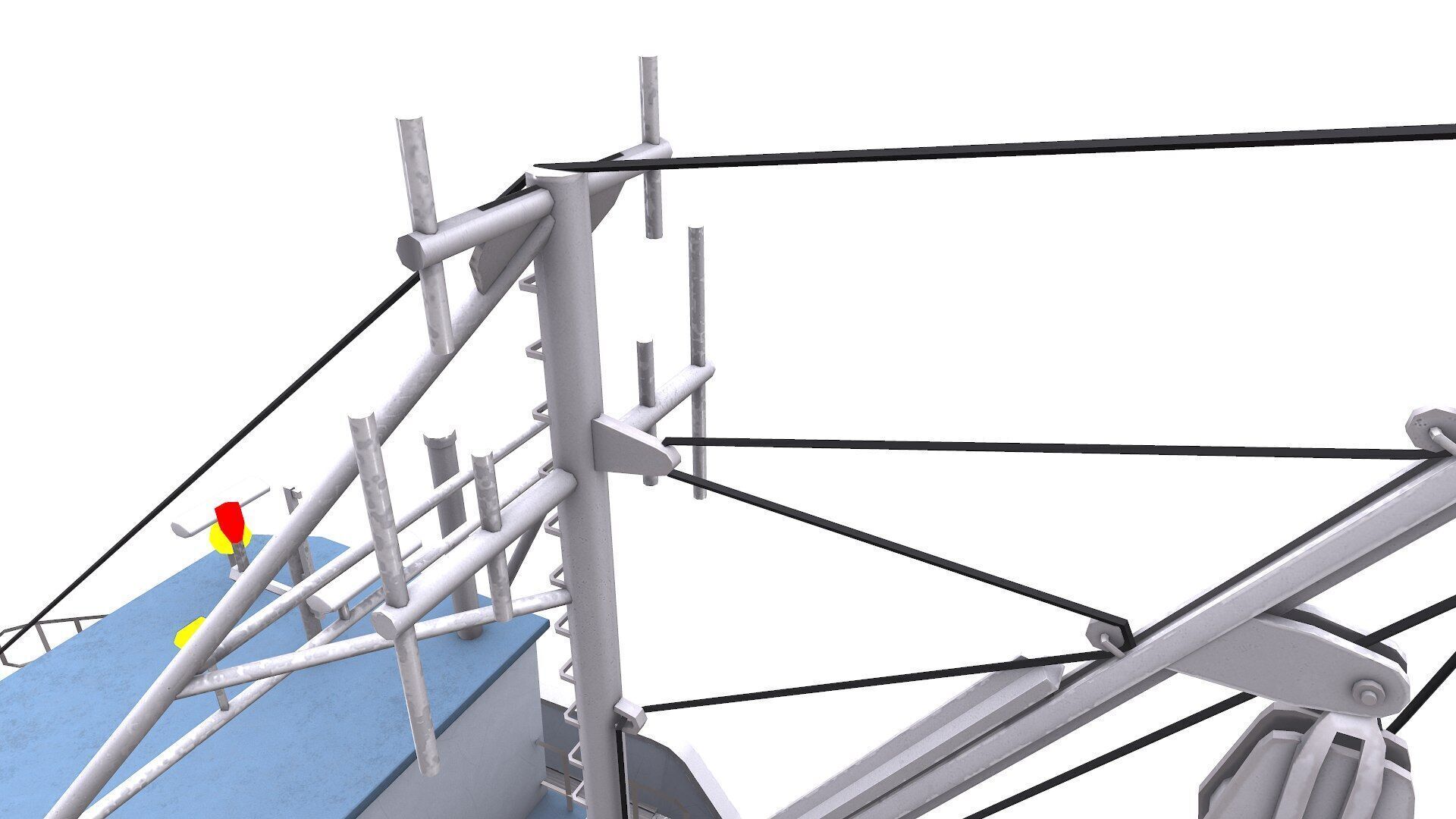 Fishing Boat Low-poly PBR Low-poly 3D model_23