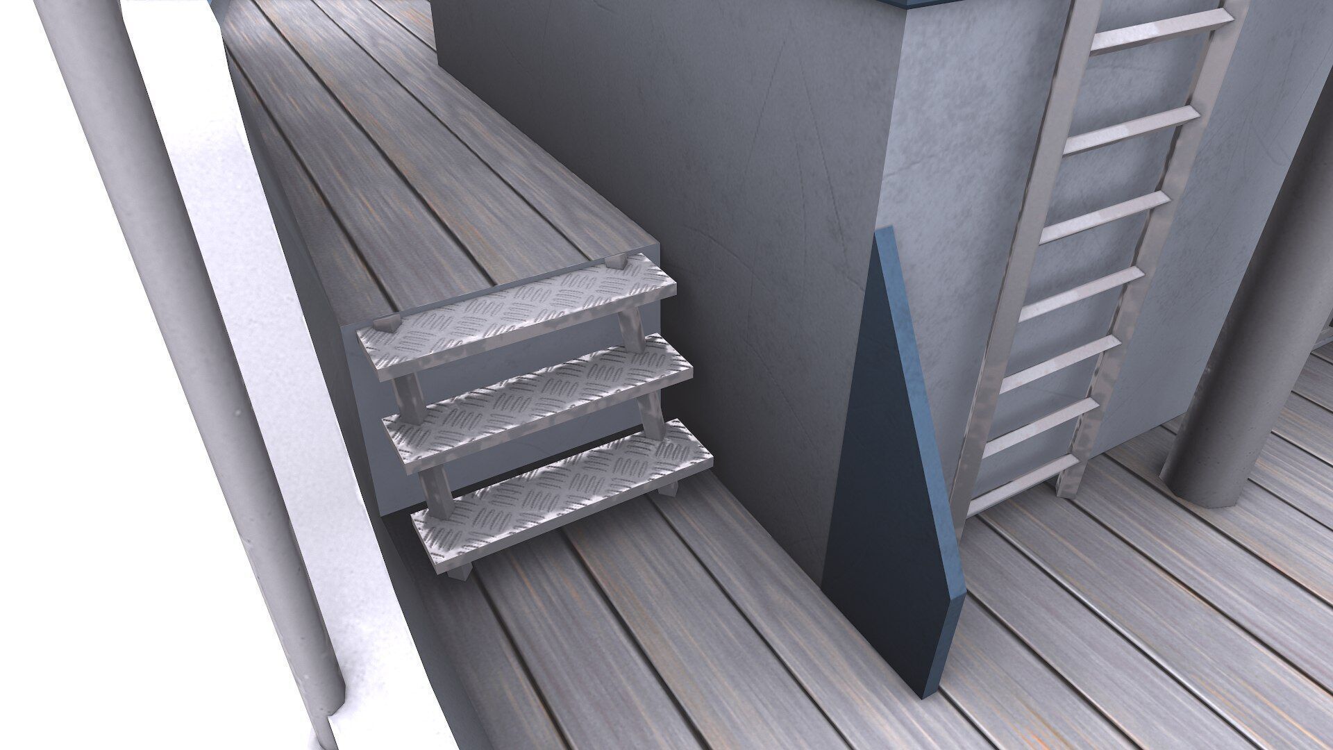 Fishing Boat Low-poly PBR Low-poly 3D model_17