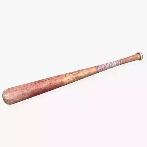 Baseball Bat Melee Weapon Low-poly PBR Low-poly 3D model