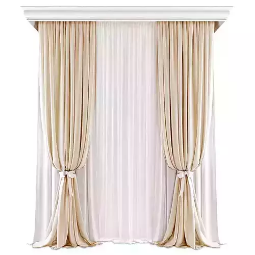 Curtains635 Low-poly 3D model