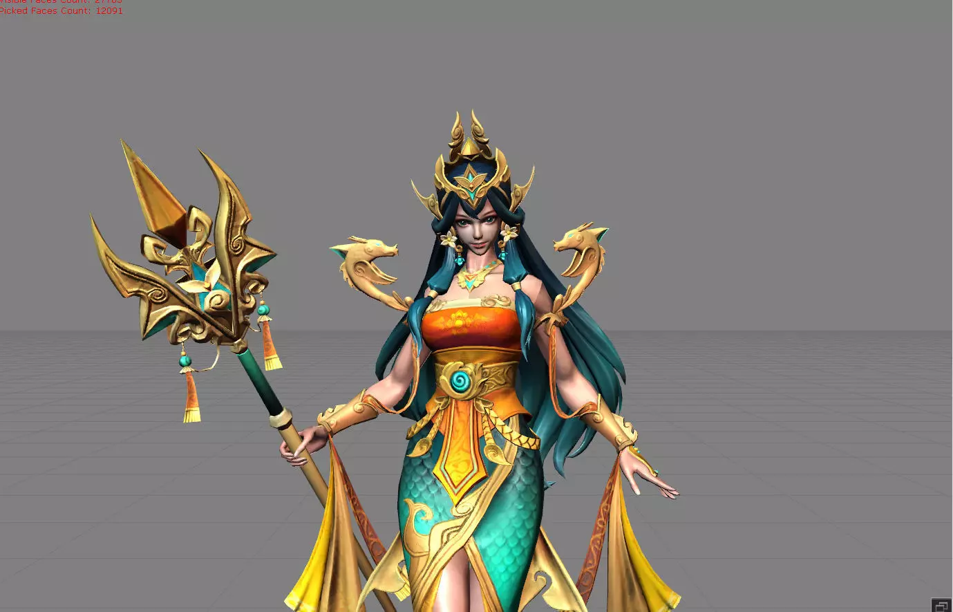 Kadita Heart of the Sea Low-poly 3D model