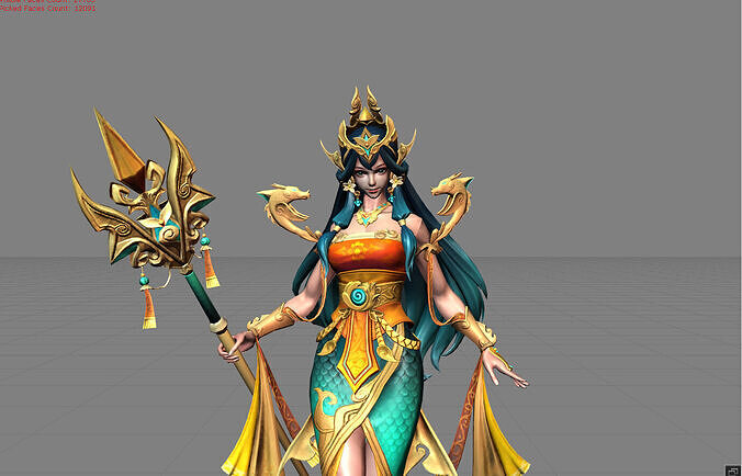 Kadita Heart of the Sea Low-poly 3D model