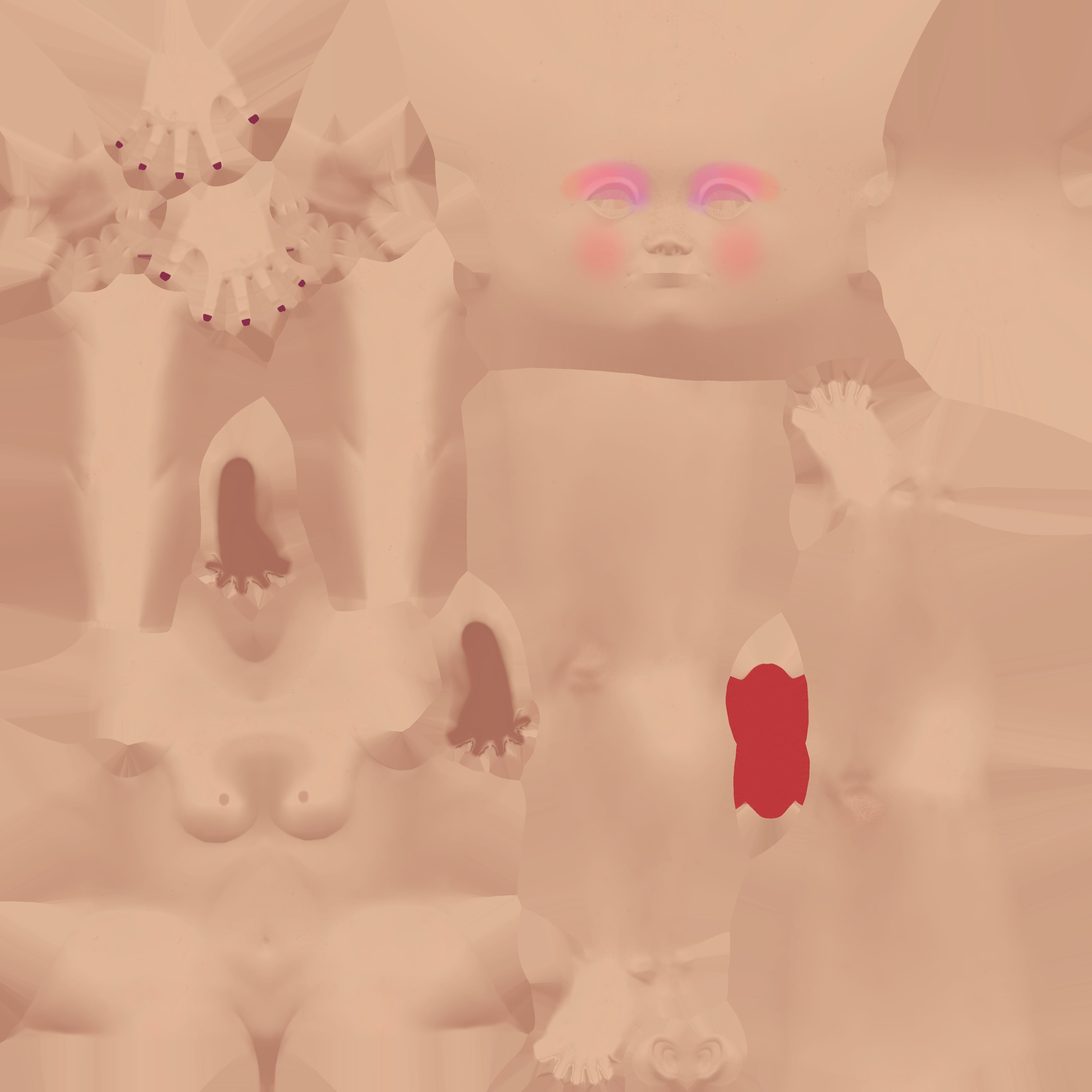 cartoon Stylized character Emma  3D model_25