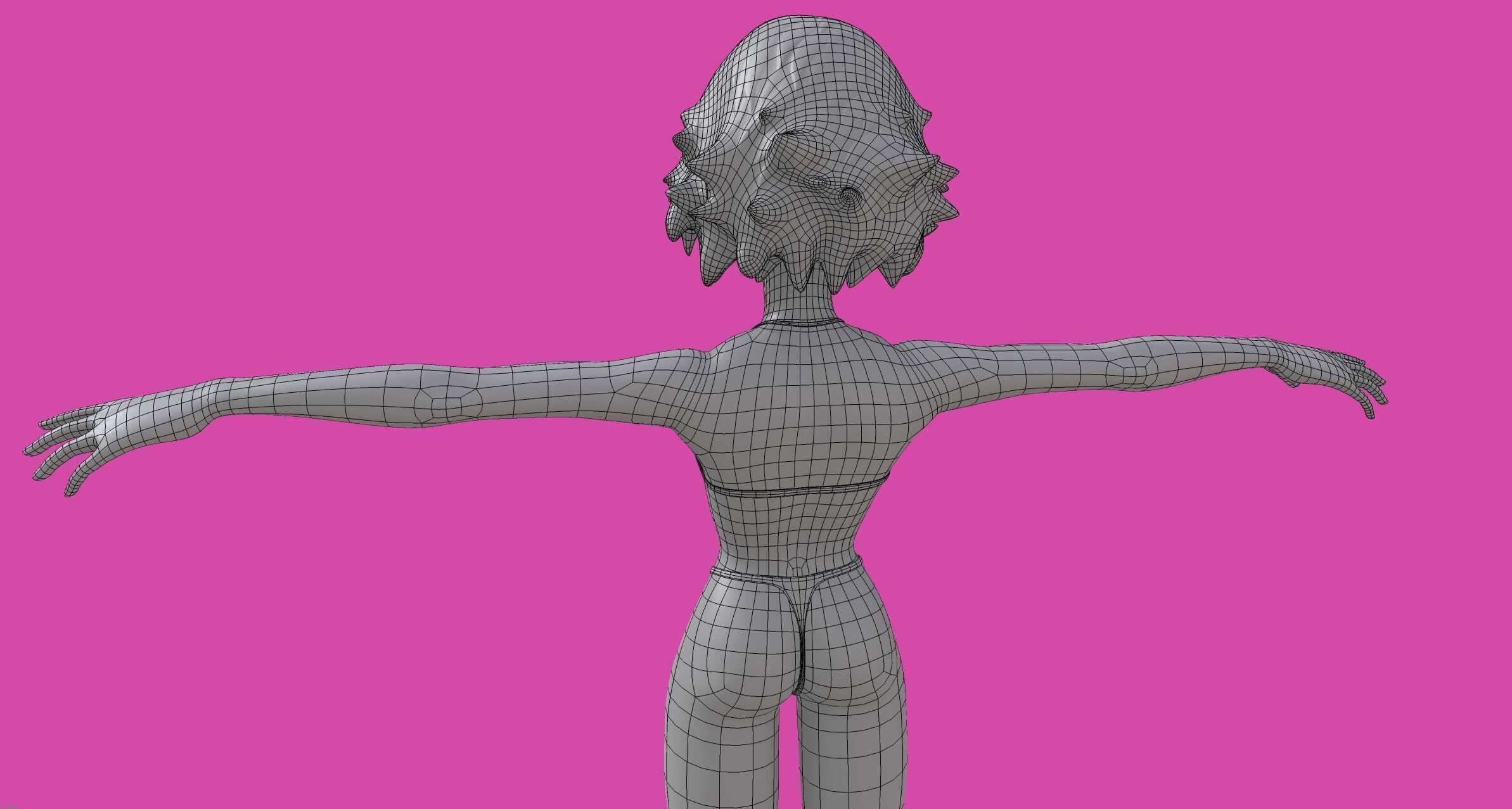 cartoon Stylized character Emma  3D model_9