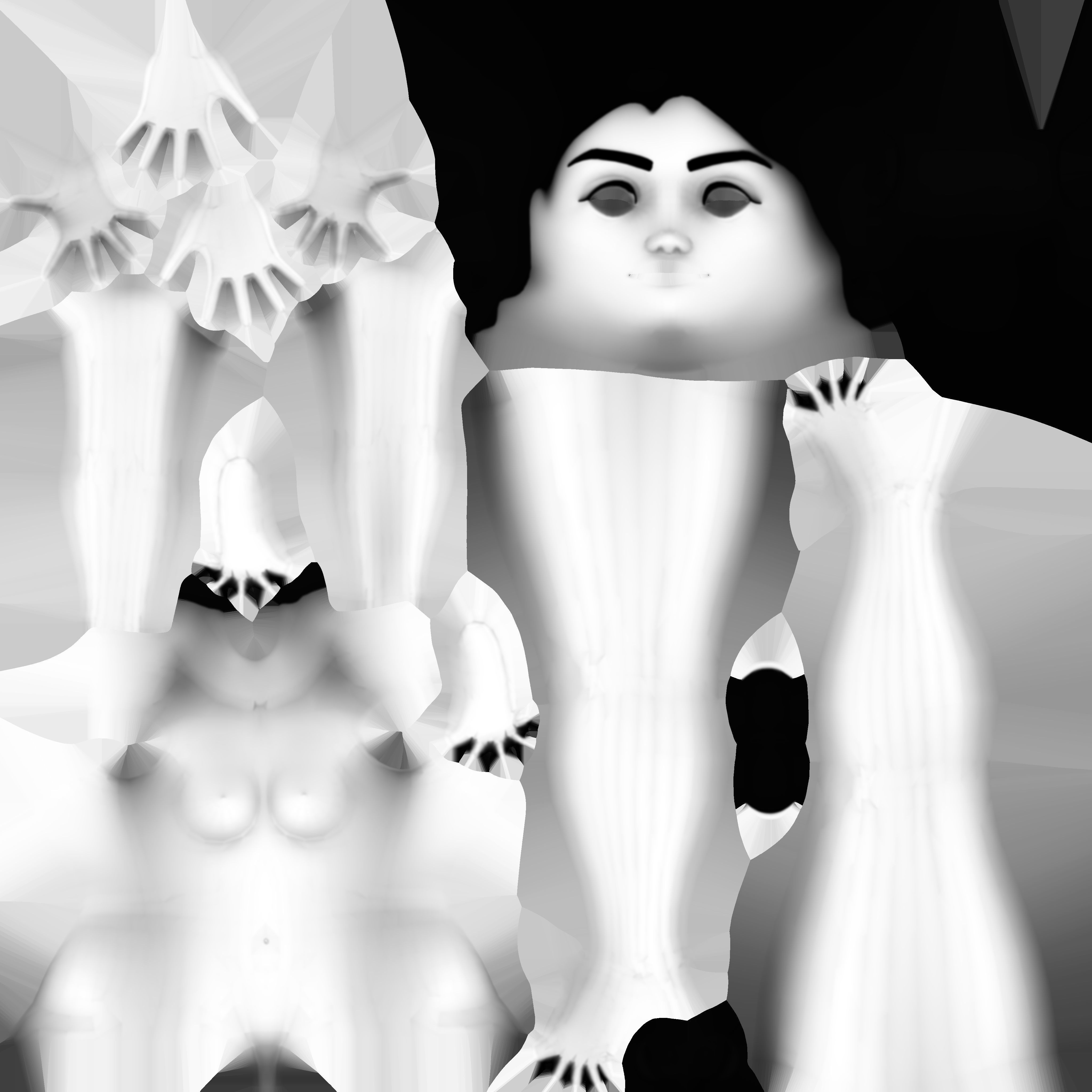 cartoon Stylized character Emma  3D model_35