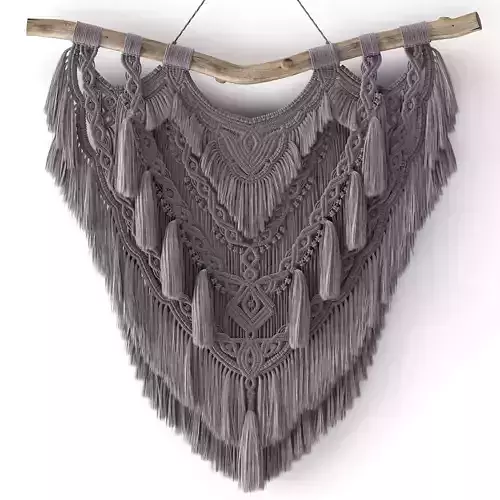 Macrame Wandkleed Kaliska 3D model