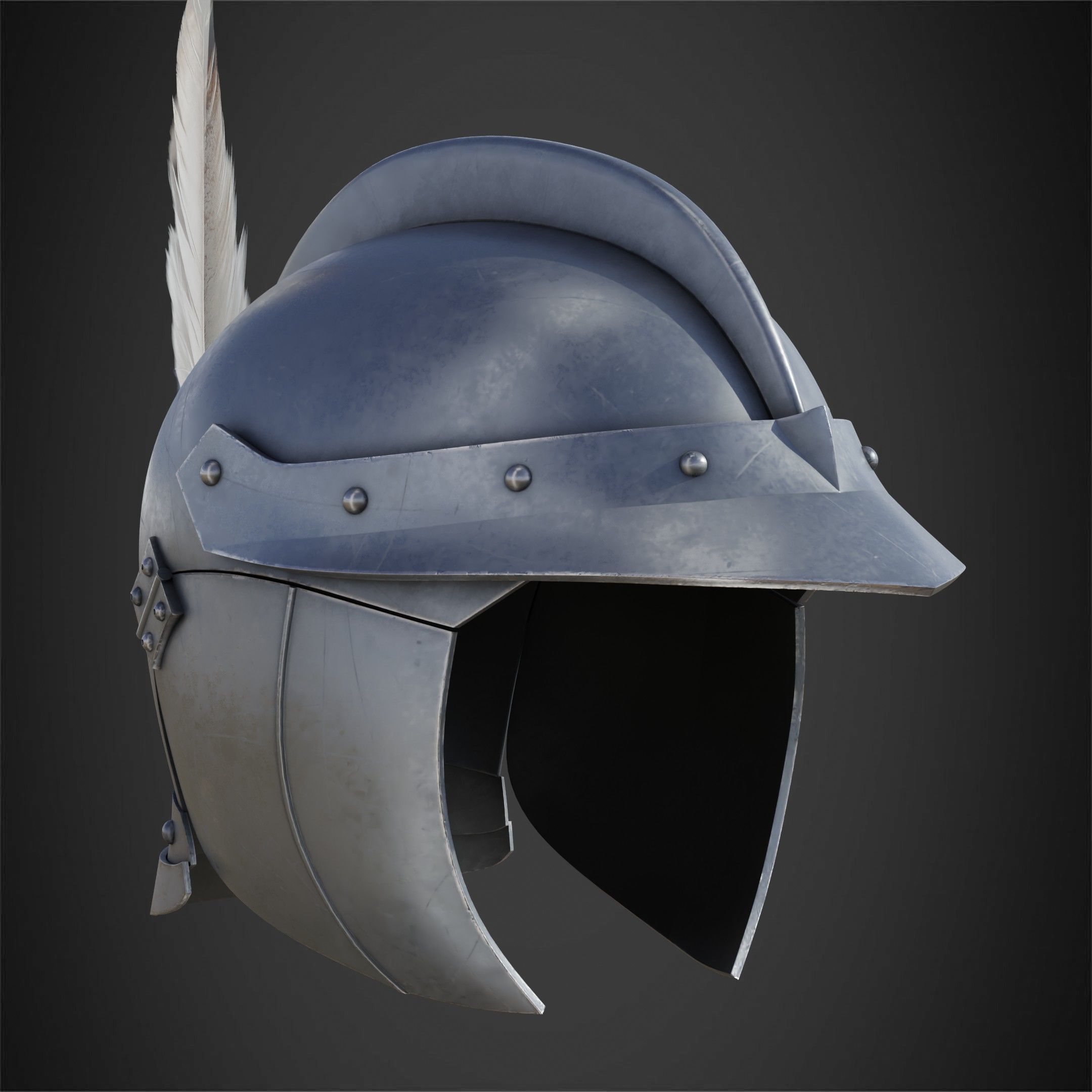 Berserk Casca Full Armor Swortd and Scabbard for Cosplay 3D Model Collection_29