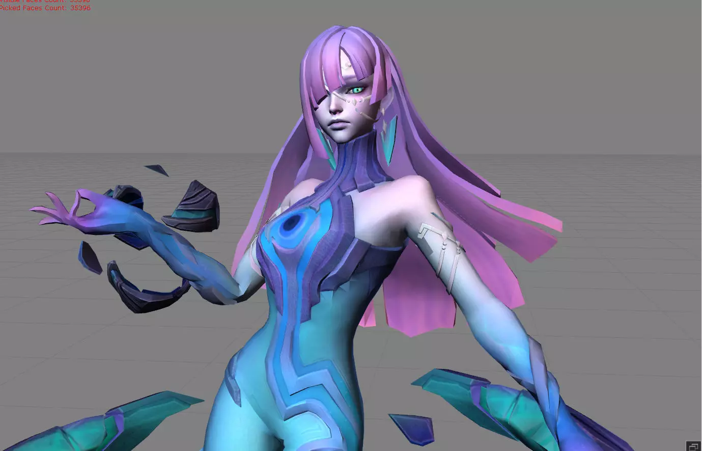 Novaria Star Rebel Low-poly 3D model