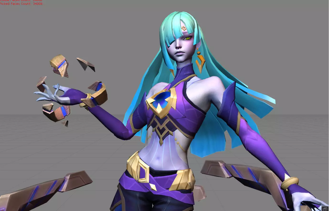 Novaria Dark Star Low-poly 3D model