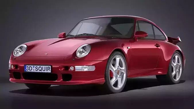 Porsche 911 993 Turbo 1995 VRAY