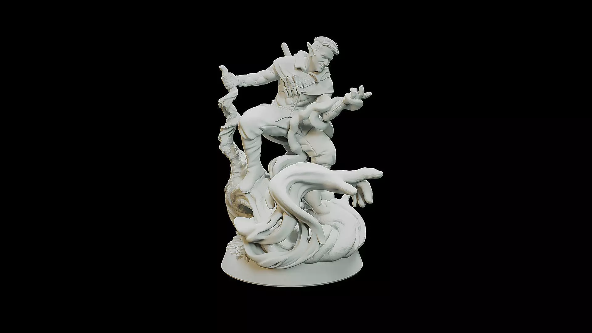 Elf Arcane Trickster 3D print model_0