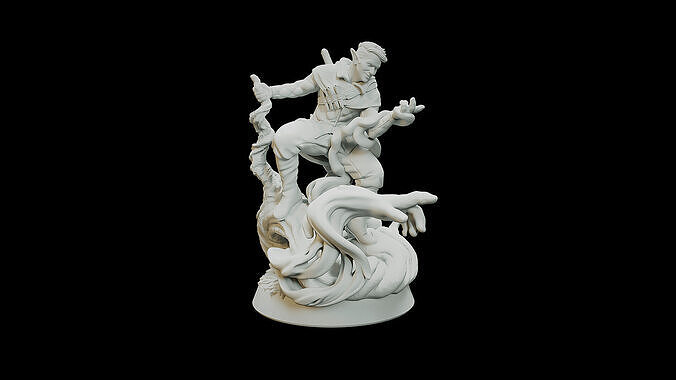 Elf Arcane Trickster 3D print model