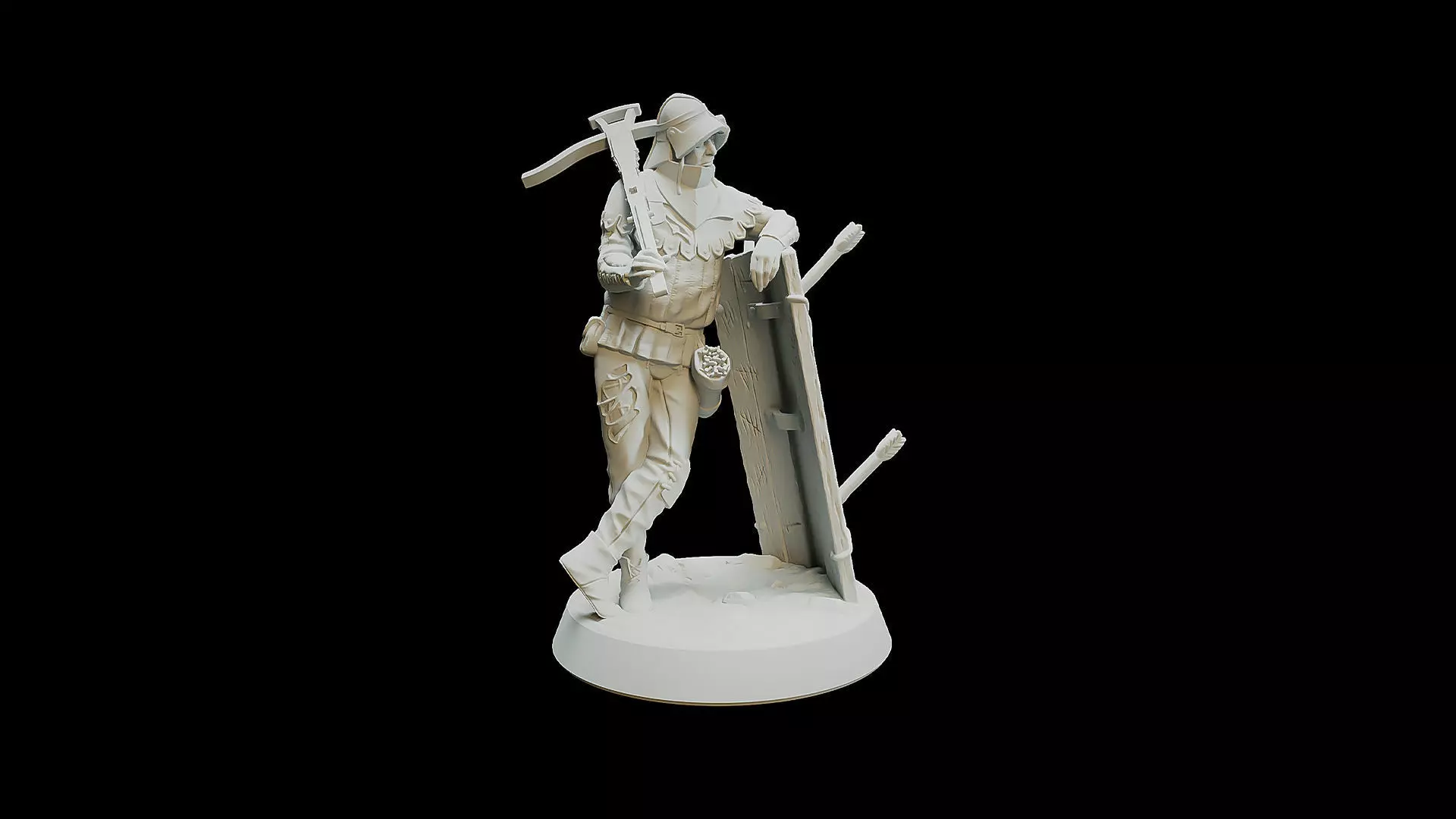 Crossbowman 3D print model_0